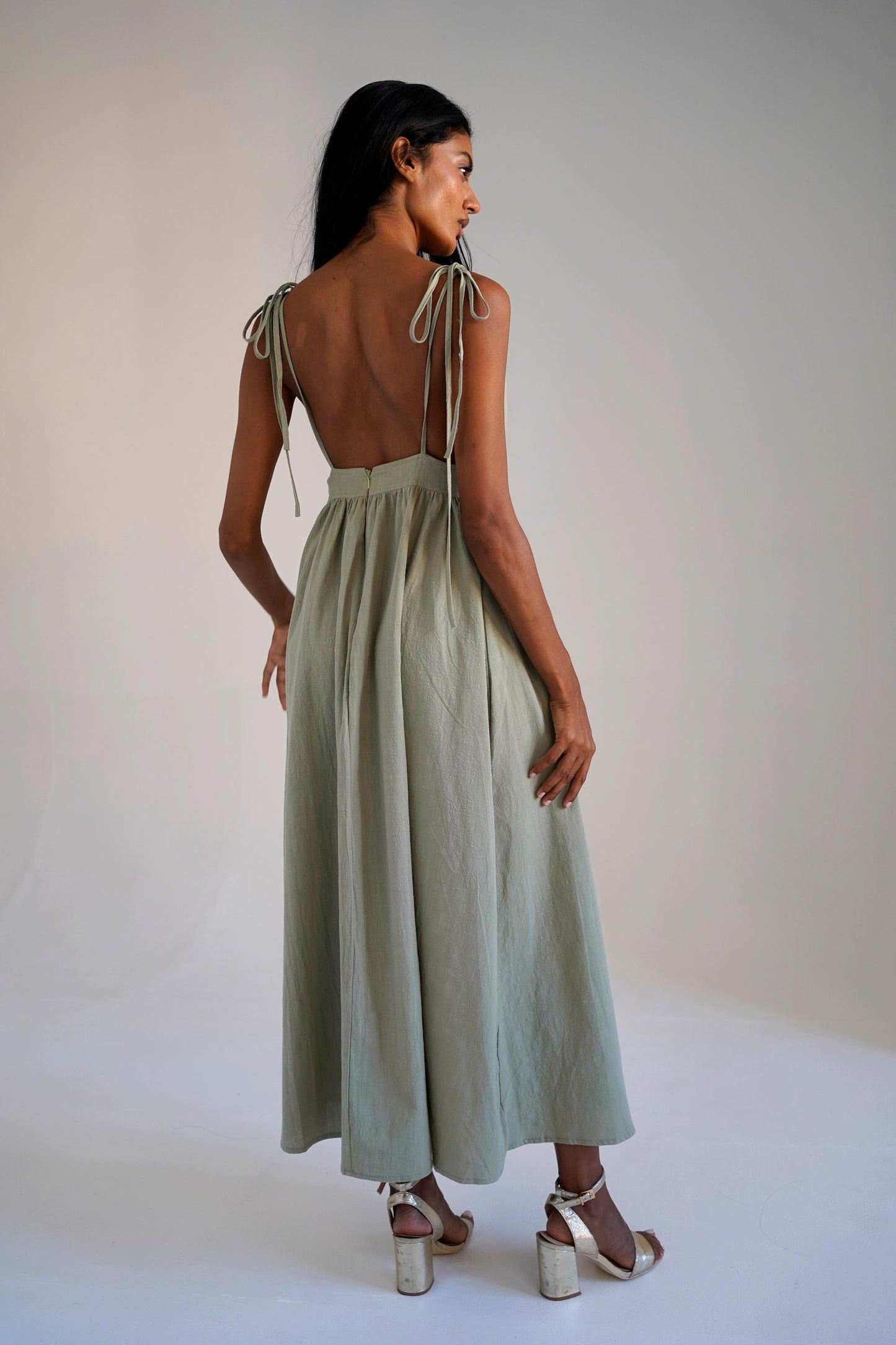 Summer Maxi Dress, Linen Dress for Women