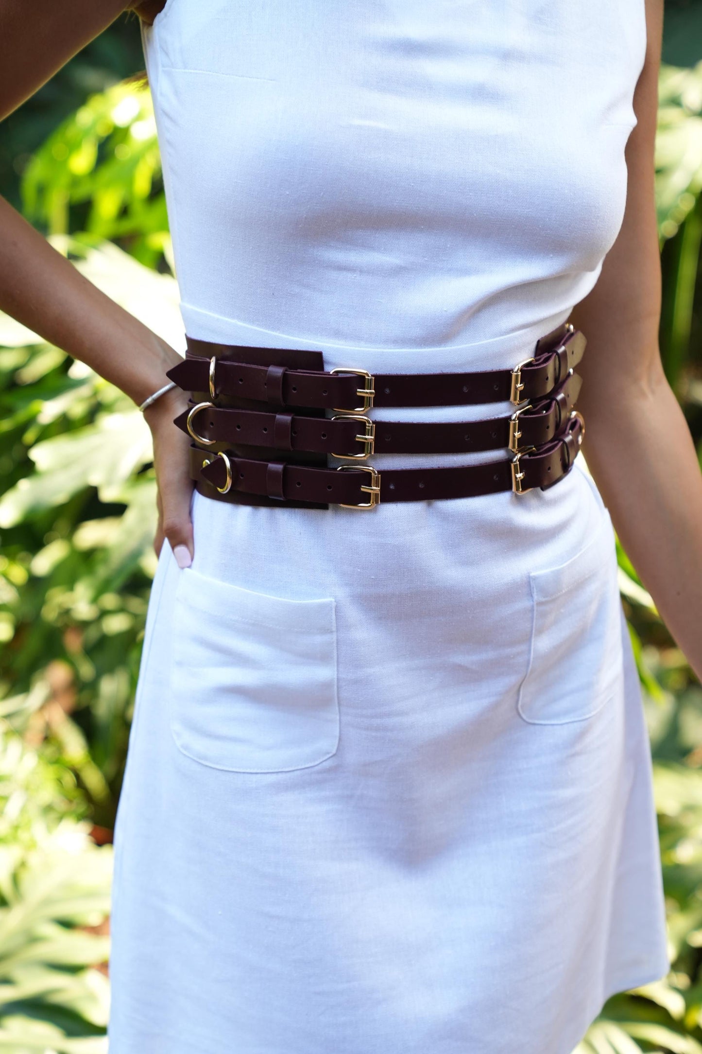 Waist Leather Belt, Leather Colar, Burning Man Outfit, Festival Fringe, Leather Harness, Leather Macrame, Rave Outfit, Cosplay, Day Zero