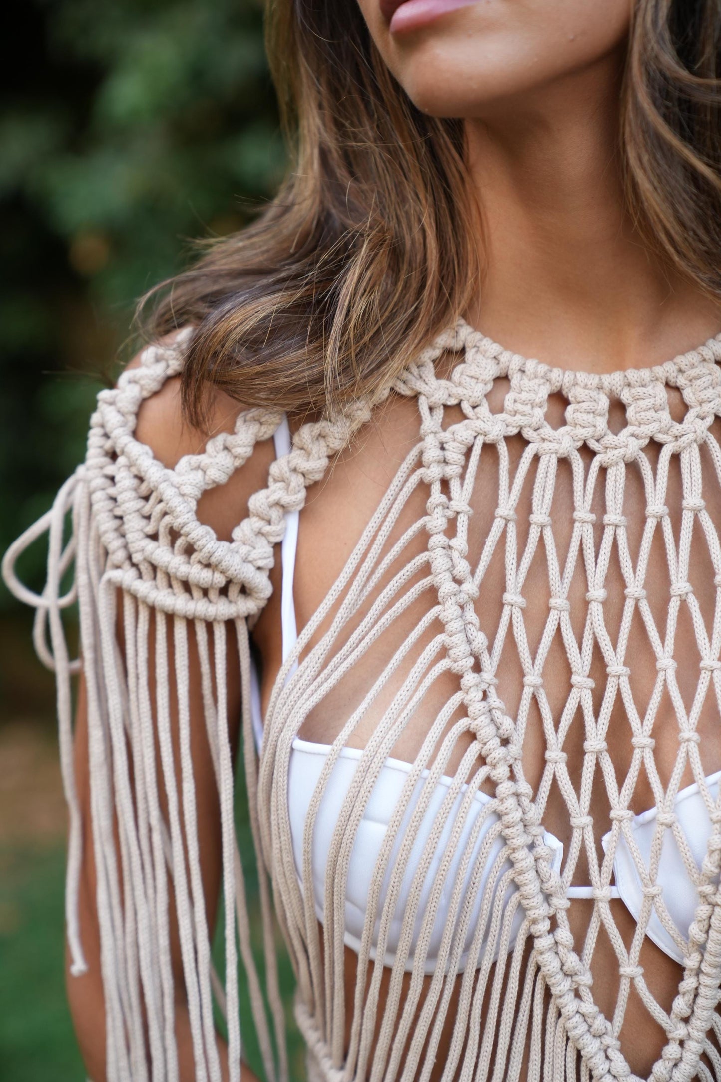 Festival Outfit, Macrame Dress, Goddess dress, Tulum Outfit, Festival Burning Man Outfi, Rave outfit, Boho Wedding Dress, Festival Clothing