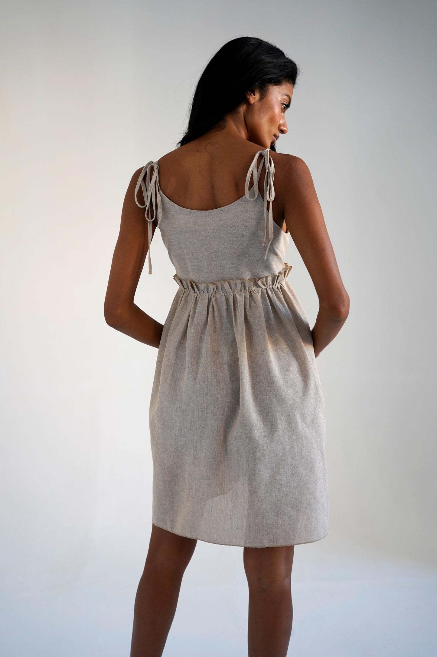 Mini Linen Dress, Pure Linen Dress, Linen Dress for Women,Organic Linen dress, Natural Linen Dress, Plus Size Linen Clothing, Oversize Dress