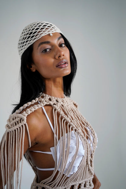 Macrame Set, Beach Dress, Tulum Outfit Festival Outfit, Rave outfit, Festival Burning Man Outfit, Boho Wedding Dress, Festival Clothing