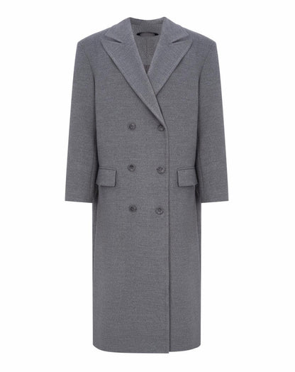 Grey Wool Coat, Oversized Cashmere Wool Coat, Casual Coat, Women Maxi Coat, Lined Warm Winter Coat Fall Belted Coat, Fall Coat,Wrap Overcoat